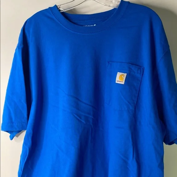 Carhartt Blue Short Sleeve Pocket Tee Men’s Size XL - Picture 1 of 7